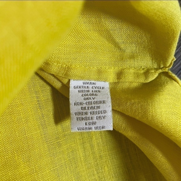 100% Linen Charter Club Linen Blouse - Picture 12 of 13